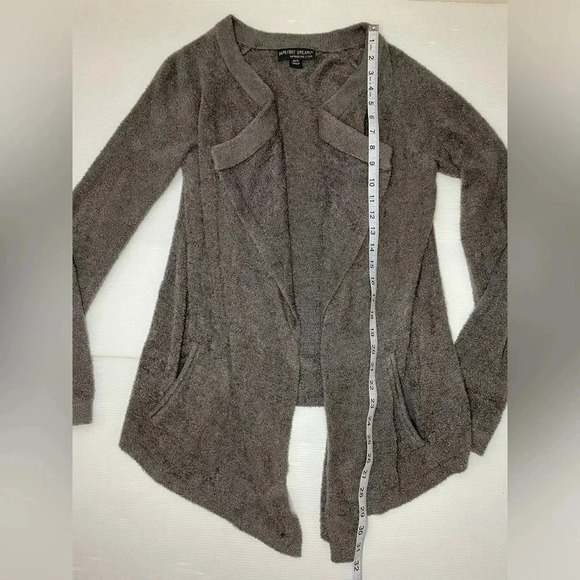 BAREFOOT DREAMS BAMBOO COZY CHIC LITE Womens XS/S Gray Long Sleeve Cardigan - Picture 3 of 5